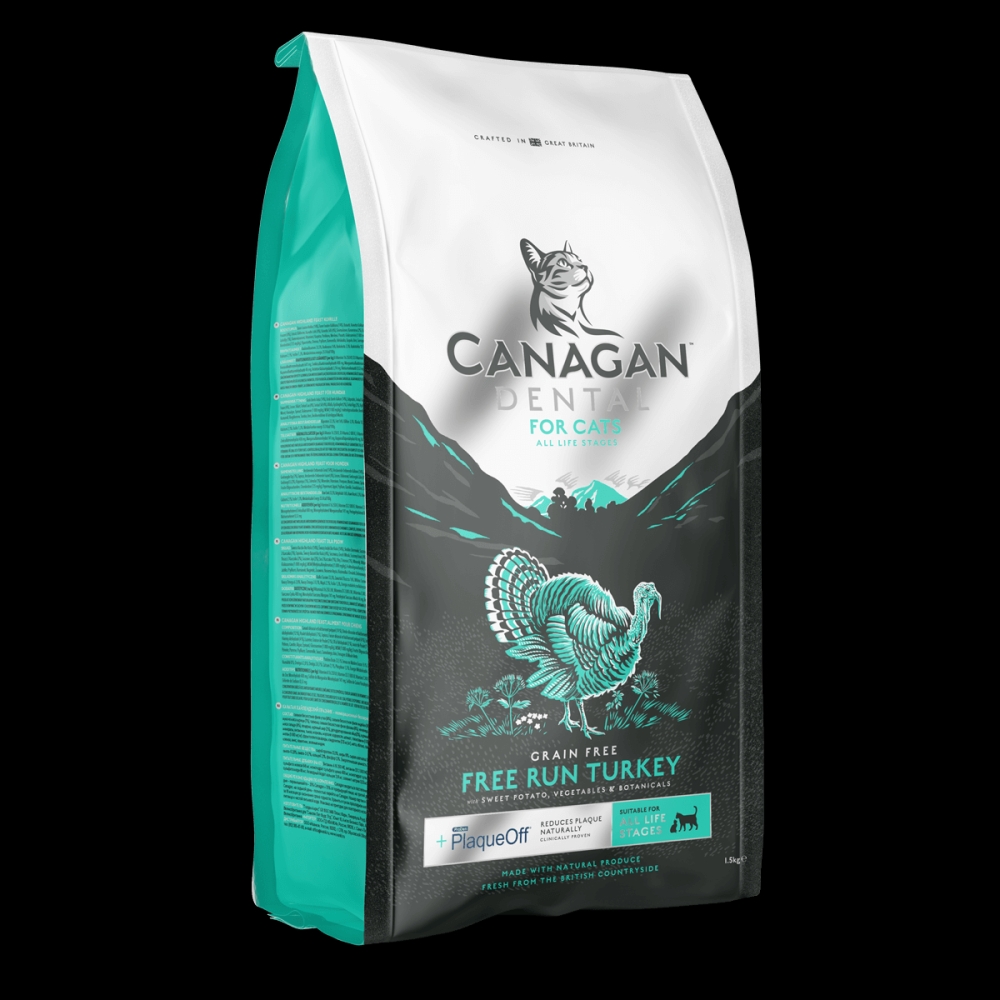 Canagan Dental Dry Cat Food Free Run Turkey 4kg
